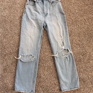 Abercrombie & Fitch Light Blue Straight Leg Jeans